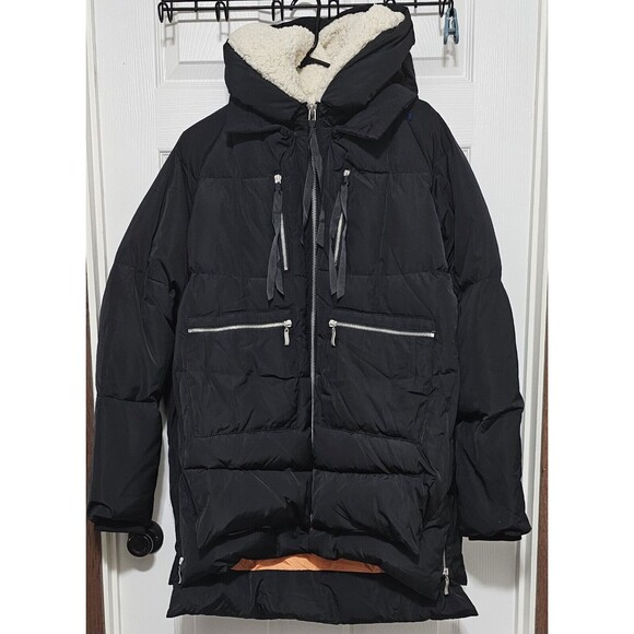 Orolay Women 2XL 092 Universe Classics Thickened Down Jacket Black Orange inside - Picture 1 of 9